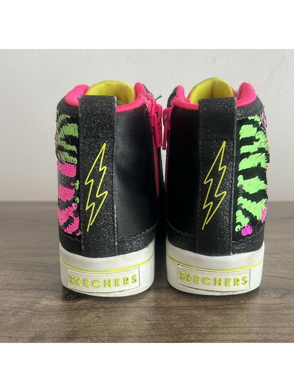Skechers Flip Kicks High Top Youth Size 2 #874 - Picture 4 of 8